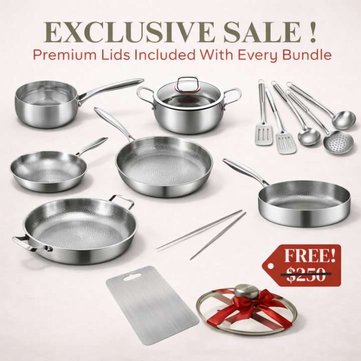 Pure Titanium Full Kitchen Set + FREE LIDS