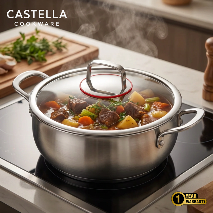 Titanium Deep Casserole Pot Pro + FREE LID