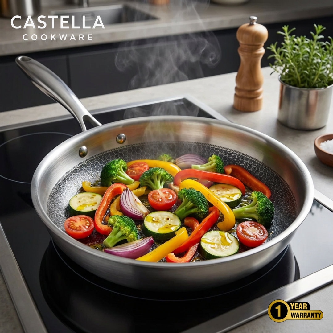 Pure Titanium 4 Pans + Utensils Set + FREE LIDS