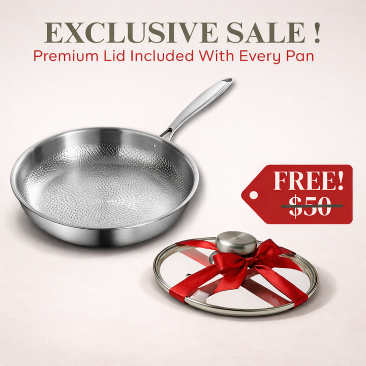 Titanium Hammered Pan + FREE LID