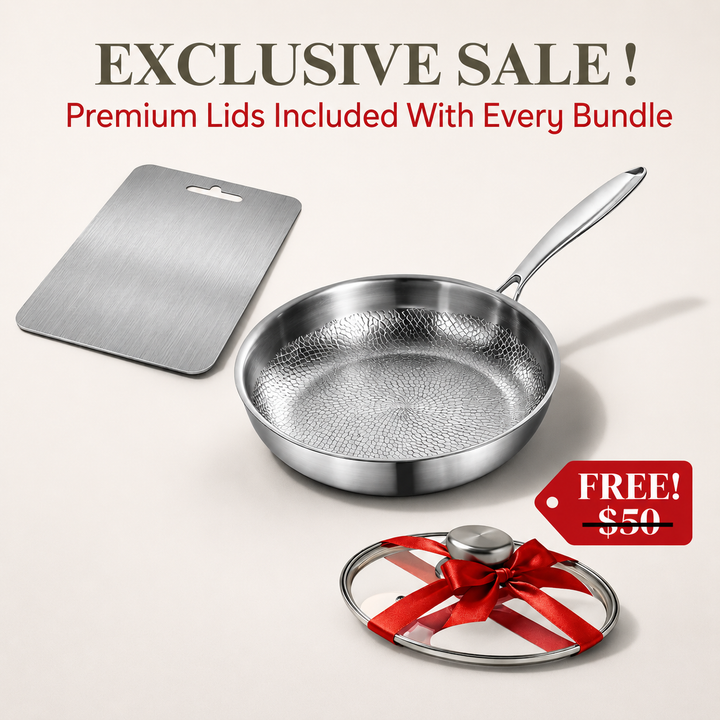 Pure Titanium Cook & Cut Bundle + FREE LID