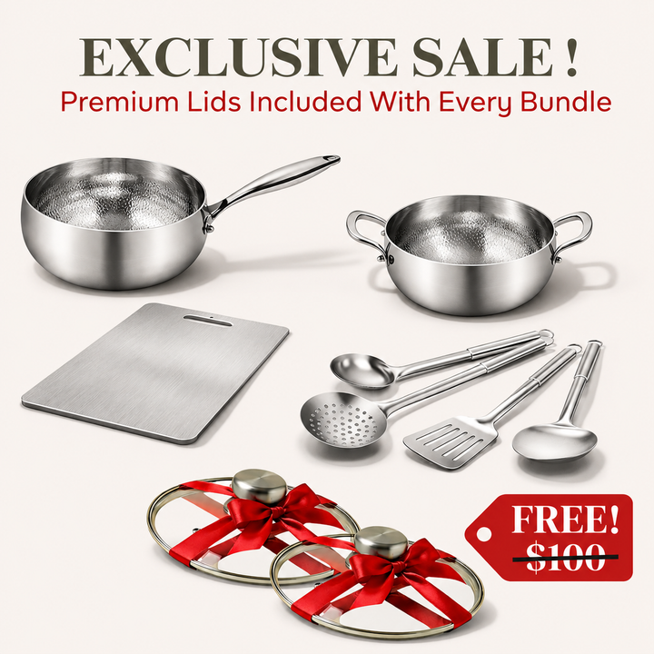Pure Titanium Chef’s Bundle + FREE LID
