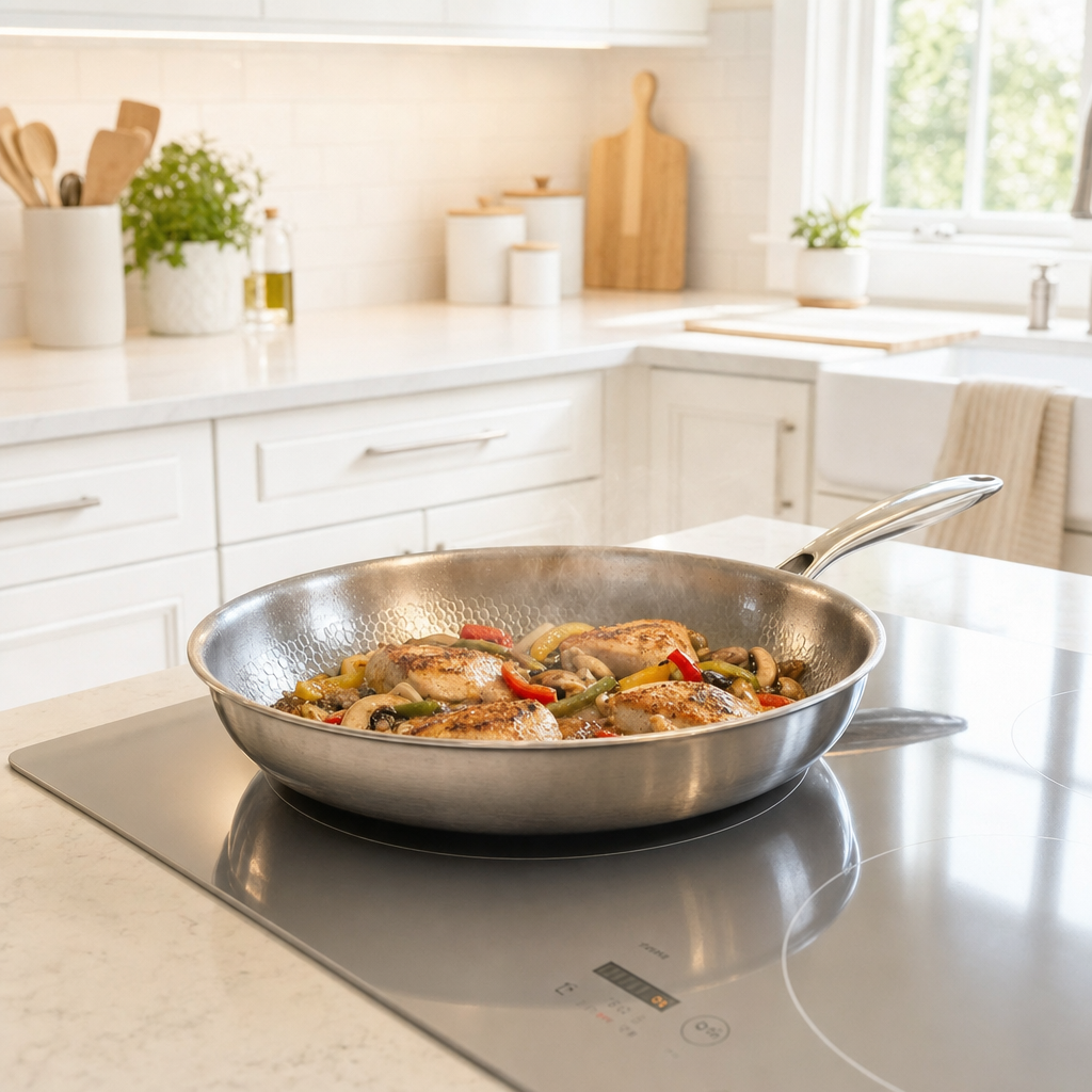 Titanium Hammered Pan + FREE LID