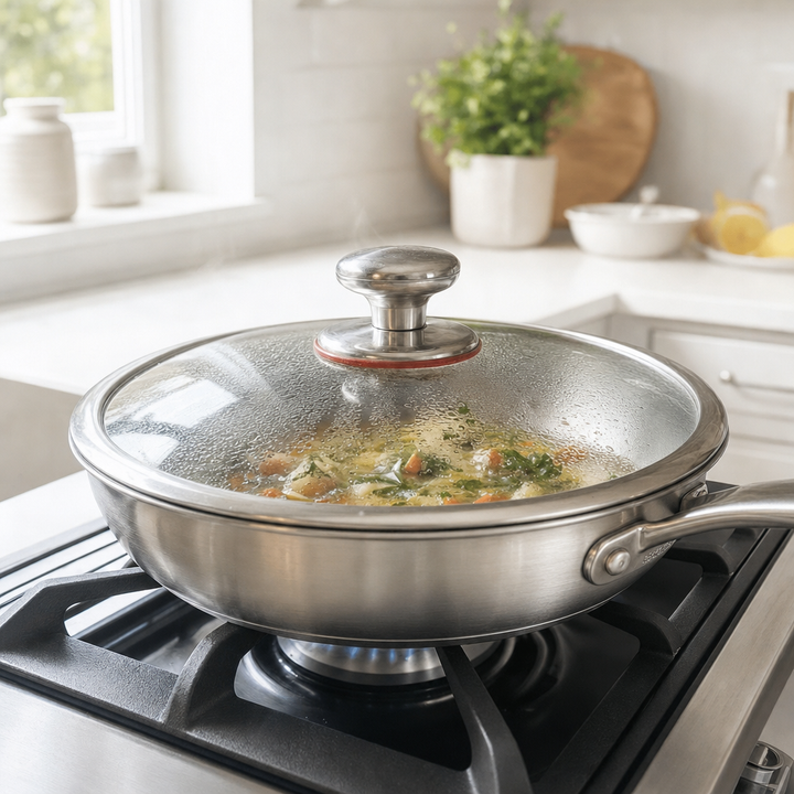 Titanium Hammered Pan + FREE LID